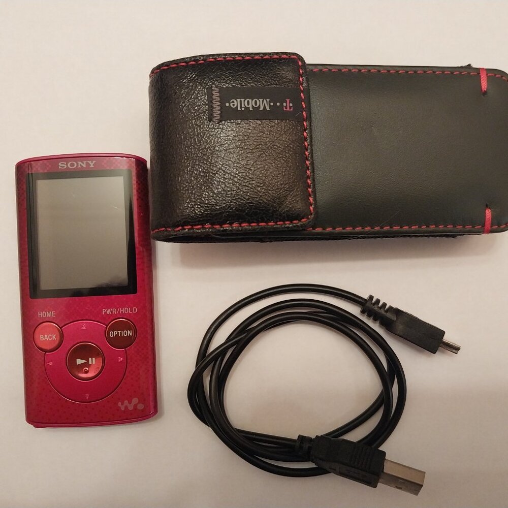 One Sony MP3 player loaded original USB power cord